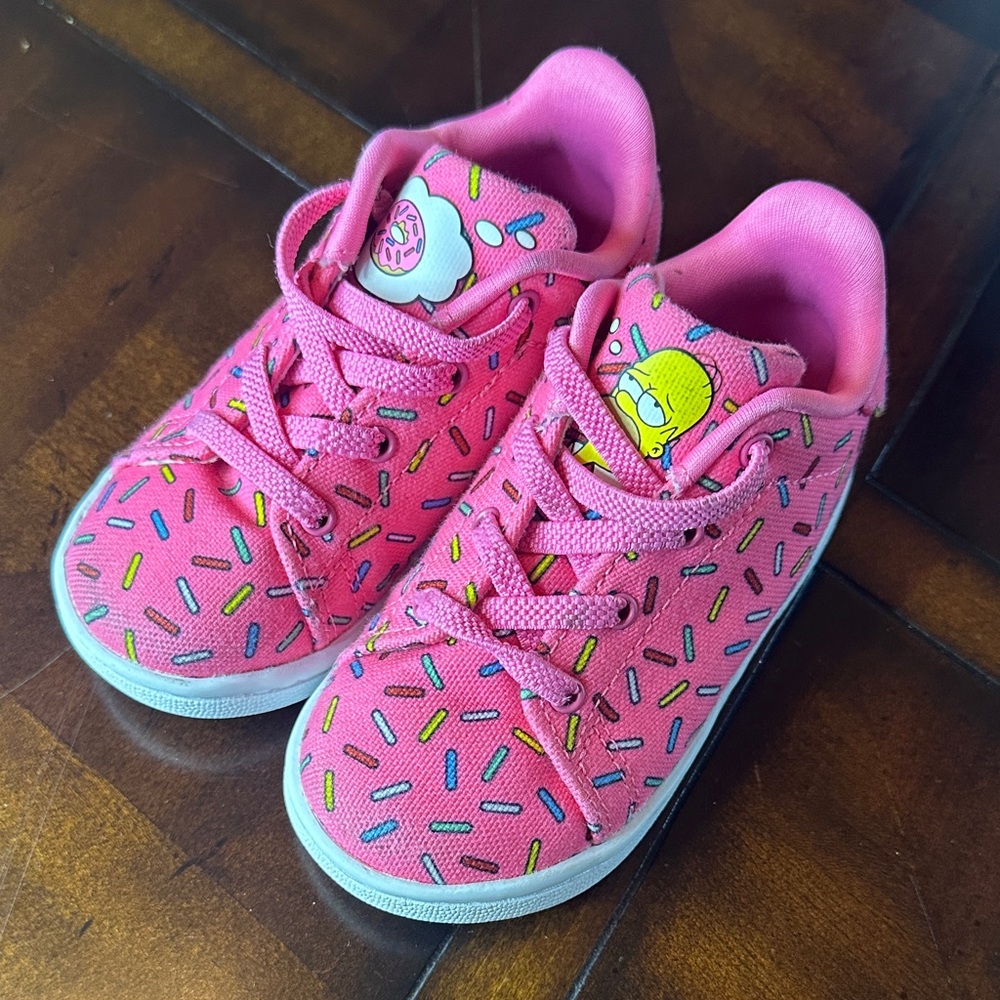 Pink Adidas x Stan Smith the Simpsons kids/toddler Shoes 6K (toddler size)
